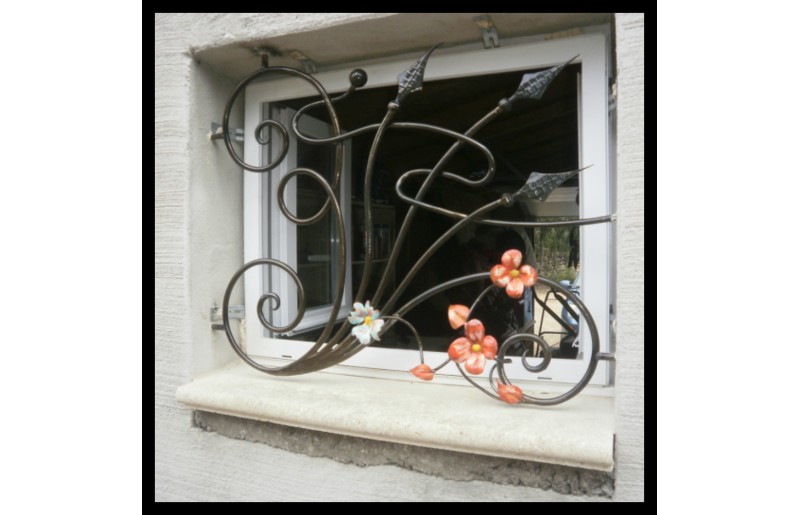 Grille de défense florale pour fenêtres - Lovisa